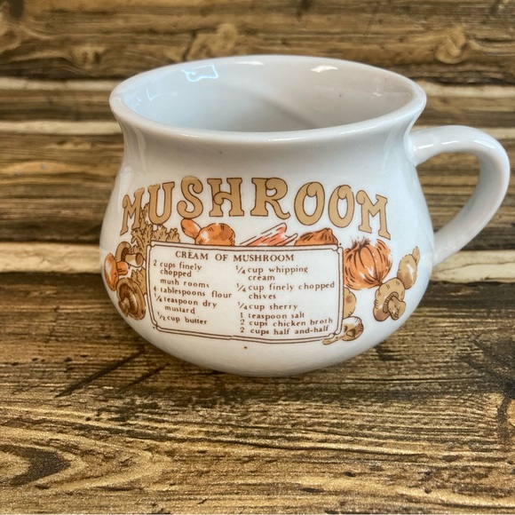 Vintage cream of mushroom soup mug - Picture 1 of 7